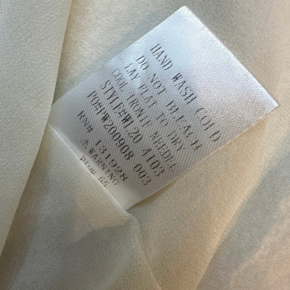 Wishlist texture neck tie mini dress champagne fairy coquette ruffle puff sleeve - Picture 8 of 9